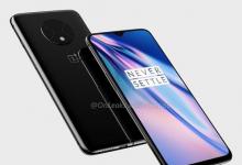 OnePlus 7T渲染细节三重相机设置和泪滴陷波