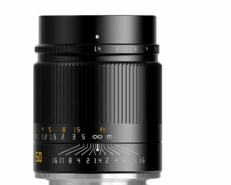 TTartisan宣布推出适用于索尼E和L卡口相机的全新手动50mmF1.4镜头