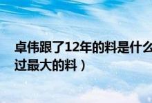 卓伟跟了12年的料是什么（卓伟爆12年大料是杨幂 卓伟爆过最大的料）