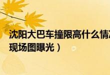 沈阳大巴车撞限高什么情况(沈阳大巴车被限高杆削掉车顶现场图曝光)