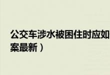 公交车涉水被困住时应如何逃生（7月23日今日蚂蚁庄园答案最新）