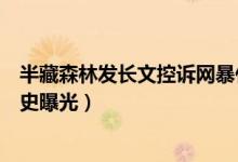 半藏森林发长文控诉网暴什么情况（半藏森林小三事件黑历史曝光）