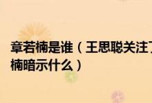 章若楠是谁（王思聪关注了章若楠又取关 王思聪关注了章若楠暗示什么）