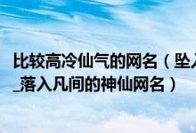 比较高冷仙气的网名(坠入星河的温柔网名_仙气超甜的网名_落入凡间的神仙网名)