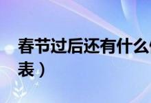春节过后还有什么假期（最新2016假期时间表）