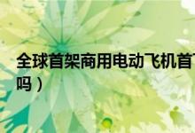 全球首架商用电动飞机首飞什么情况（电动航空时代开始了吗）