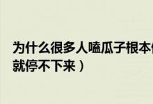 为什么很多人嗑瓜子根本停不下来（为什么很多人一嗑瓜子就停不下来）