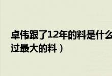 卓伟跟了12年的料是什么（卓伟爆12年大料是杨幂 卓伟爆过最大的料）