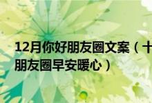 12月你好朋友圈文案(十二月你好的唯美句子 12月你好发朋友圈早安暖心)