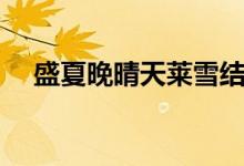 盛夏晚晴天莱雪结局（该剧改编于什么）