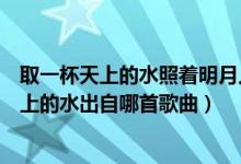 取一杯天上的水照着明月人世间晃啊晃是什么歌(取一杯天上的水出自哪首歌曲)
