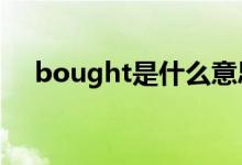 bought是什么意思（bough短语搭配）
