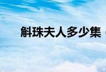 斛珠夫人多少集（斛珠夫人共多少集）