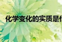 化学变化的实质是什么（化学变化的实质）