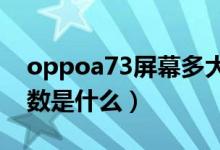 oppoa73屏幕多大尺寸(OPPOA73机型参数是什么)