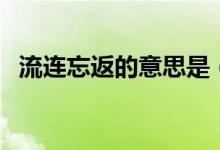 流连忘返的意思是（流连忘返是什么意思）