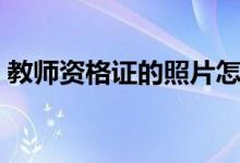 教师资格证的照片怎么拍（具体要求是什么）