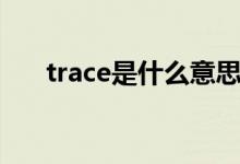 trace是什么意思中文（trace的意思）