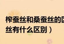 榨蚕丝和桑蚕丝的区别是什么（榨蚕丝和桑蚕丝有什么区别）