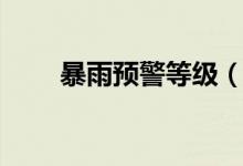 暴雨预警等级（暴雨预警等级介绍）