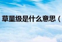草量级是什么意思（简介草量级是什么意思）