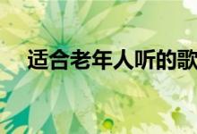 适合老年人听的歌（都是很经典的歌曲）