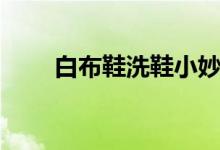 白布鞋洗鞋小妙招（怎么洗白布鞋）
