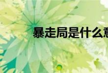 暴走局是什么意思（何谓暴走局）