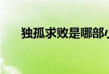 独孤求败是哪部小说（独孤求败是谁）