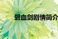碧血剑剧情简介（碧血剑主要剧情）