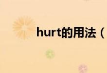 hurt的用法（hurt的用法介绍）