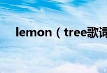 lemon（tree歌词 lemon tree歌简介）