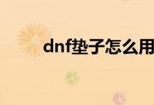 dnf垫子怎么用(dnf垫子用方法)
