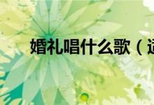 婚礼唱什么歌（适合婚礼上唱的歌曲）