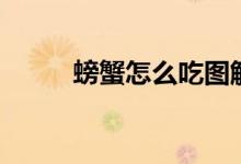 螃蟹怎么吃图解（螃蟹吃法教程）