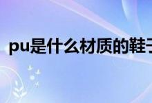 pu是什么材质的鞋子（pu是何材质的鞋子）