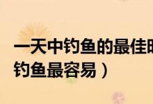 一天中钓鱼的最佳时间在什么时候(什么时间钓鱼最容易)