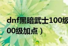 dnf黑暗武士100级加点（简介dnf黑暗武士100级加点）