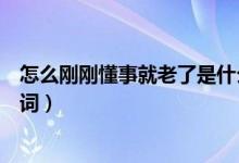 怎么刚刚懂事就老了是什么歌（怎么刚刚懂事就老了完整歌词）