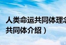 人类命运共同体理念的科学内涵是(人类命运共同体介绍)