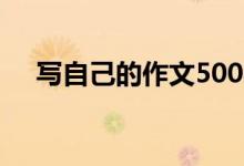 写自己的作文500字(具体是怎么写的)