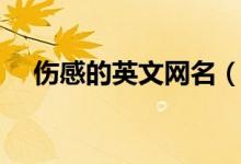 伤感的英文网名（伤感的英文网名大全）