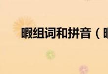 暇组词和拼音（暇组词和拼音是什么）