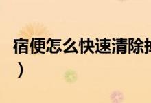 宿便怎么快速清除掉（怎样才能排除体内宿便）