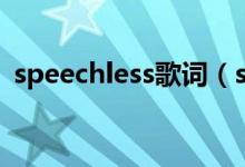 speechless歌词（speechless歌词是什么）