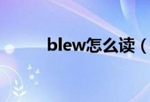 blew怎么读（英语blew怎么读）