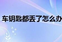 车钥匙都丢了怎么办（可以试试这三个办法）