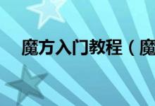 魔方入门教程（魔方新手入门教程口诀）