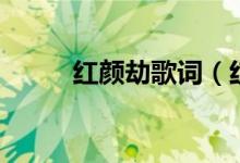 红颜劫歌词（红颜劫歌词是什么）