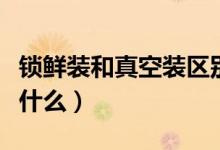 锁鲜装和真空装区别（锁鲜装和真空装区别是什么）